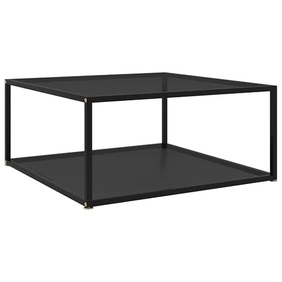 Dermot Small Black Glass Coffee Table With Black Metal Frame_1