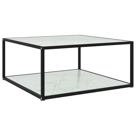Dermot Small Glass Coffee Table In White Marble Effect_1