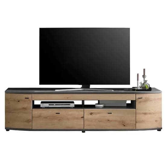 Derry Wooden TV Stand With 2 Doors 2 Drawers In Artisan Oak_1