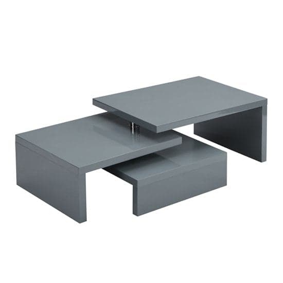 Design Rotating High Gloss Coffee Table With 3 Tops In Grey_9