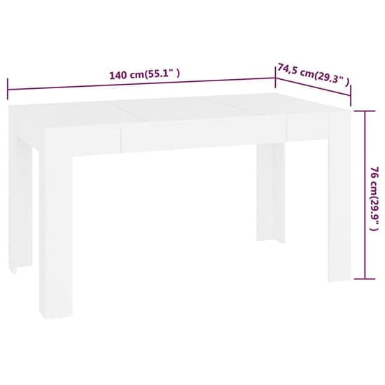Desirus Rectangular Wooden Dining Table In White_3