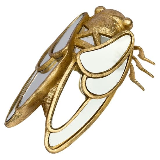 Destin Cicada Bug Ornament In Gold_2