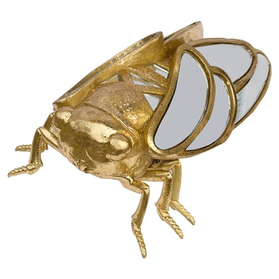 Destin Cicada Bug Ornament In Gold_3