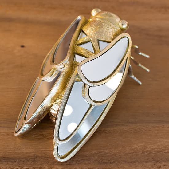 Destin Cicada Bug Ornament In Gold_1