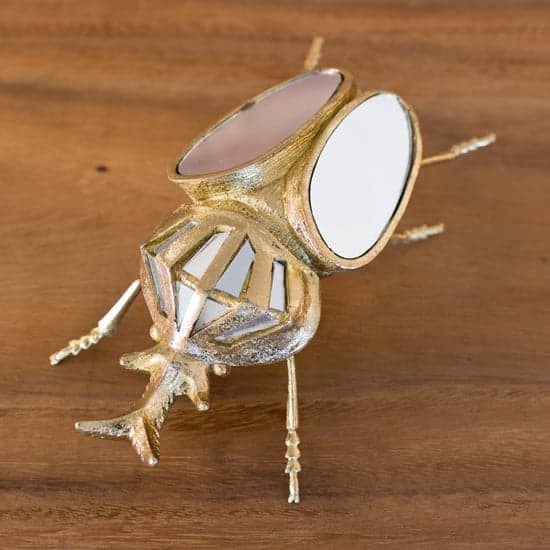 Destin Rhino Beetle Ornament In Gold_1