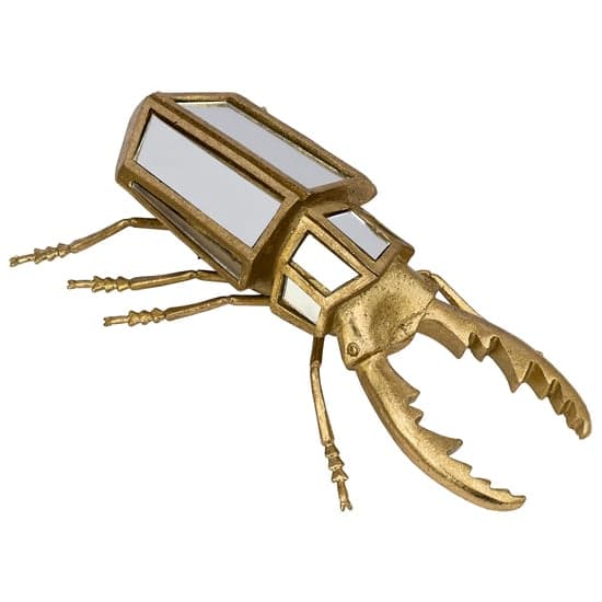 Destin Stag Beetle Ornament In Gold_2