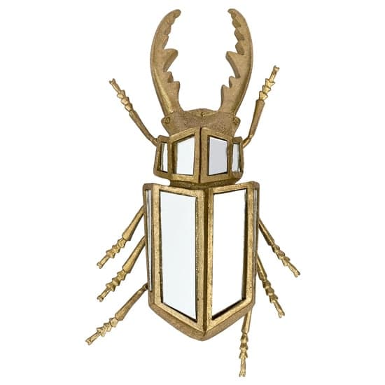 Destin Stag Beetle Ornament In Gold_4