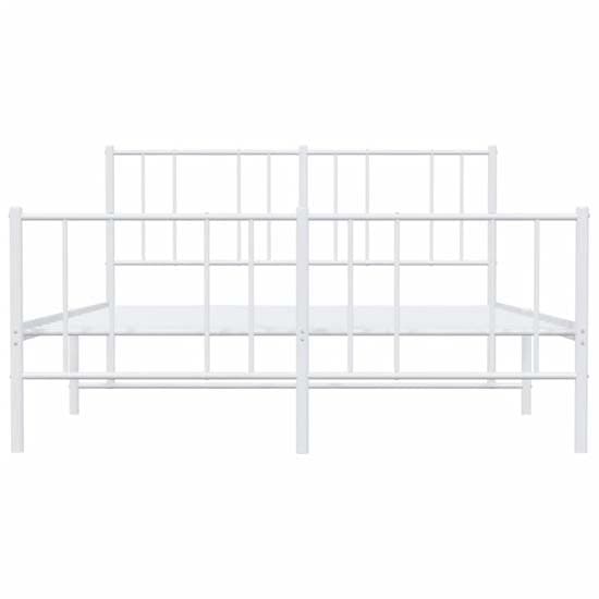 Devlin Metal Double Bed In White_4