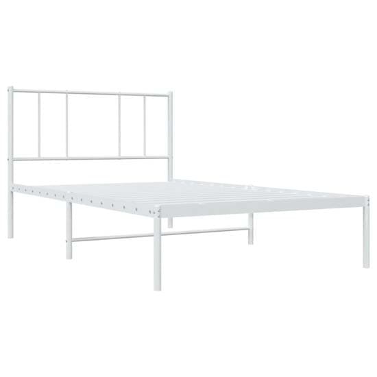 Devlin Metal Single Bed With Headboard In White_3