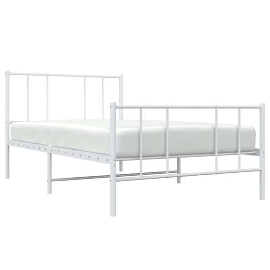 Devlin Metal Single Bed In White_2