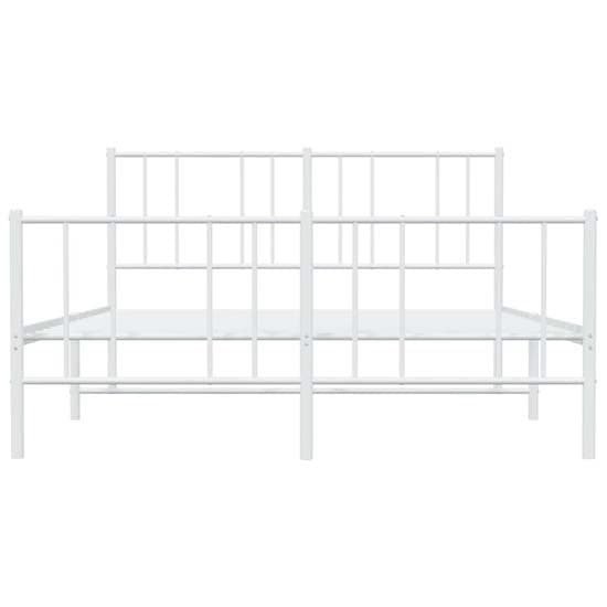 Devlin Metal Small Double Bed In White_4