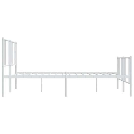 Devlin Metal Super King Size Bed In White_5