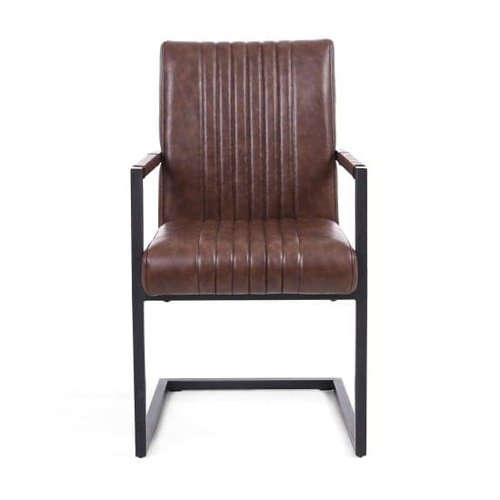 Dewall Cantilever Chair In Brown With Black Frame In A Pair_4