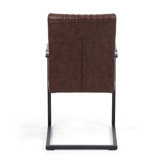Dewall Cantilever Chair In Brown With Black Frame In A Pair_5