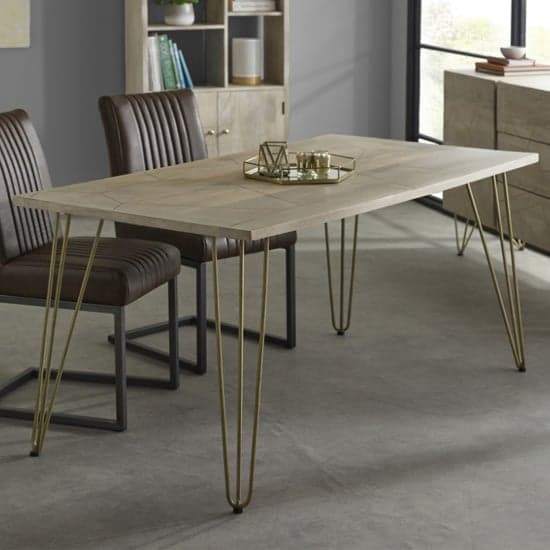 Dhort Wooden Dining Table In Natural_1