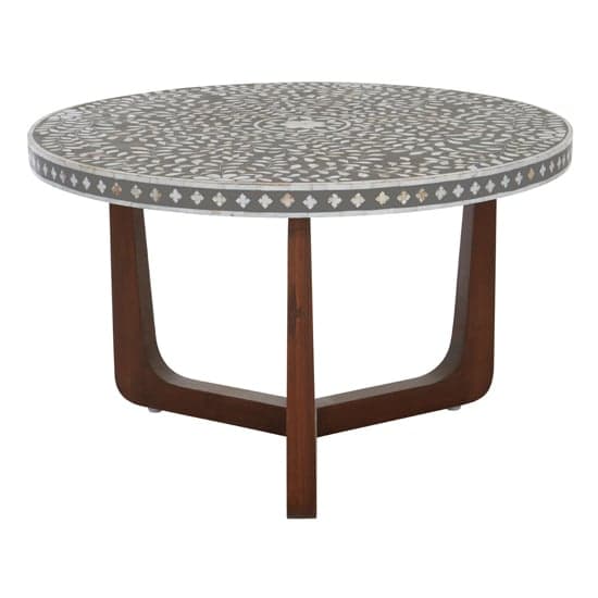 Diadem Round Wooden Coffee Table With Brown Legs_2