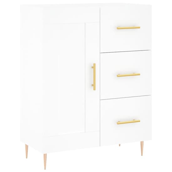 Didim Wooden Sideboard With 1 Door 3 Drawers In White_2