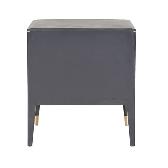 Dileta Wooden Bedside Cabinet With 2 Drawers In Brown_4