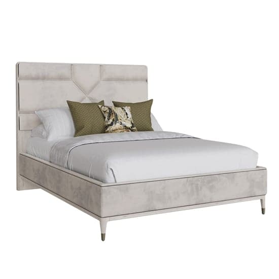 Dileta Wooden King Size Bed In White_2
