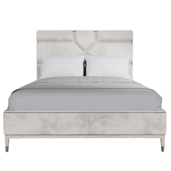 Dileta Wooden King Size Bed In White_4