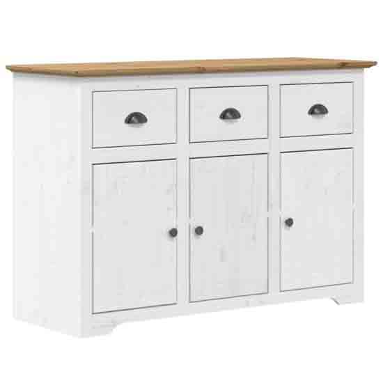 Dillon Wooden Sideboard With 3 Doors 3 Drawers In Oak And White_3