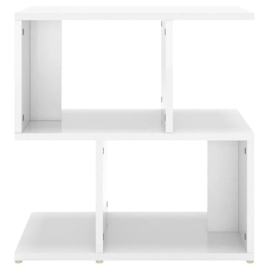 Dimitar High Gloss Bedside Cabinet In White_4