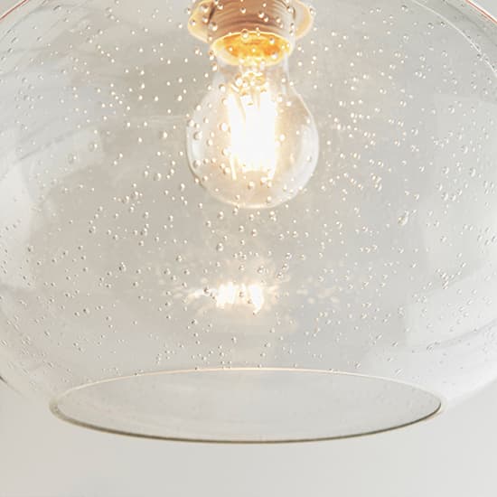 Dimitri Bubble Glass Ceiling Pendant Light In Clear_3