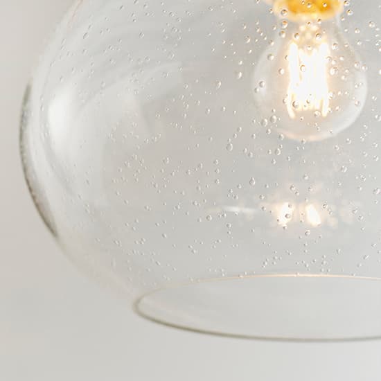 Dimitri Bubble Glass Ceiling Pendant Light In Clear_5