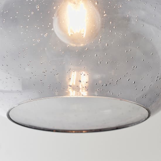Dimitri Bubble Glass Ceiling Pendant Light In Grey_3