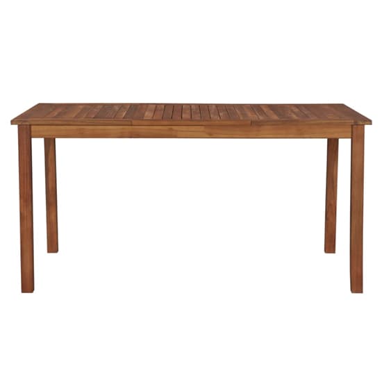 Dipta 150cm Wooden Garden Dining Table In Natural Furniture in Fashion