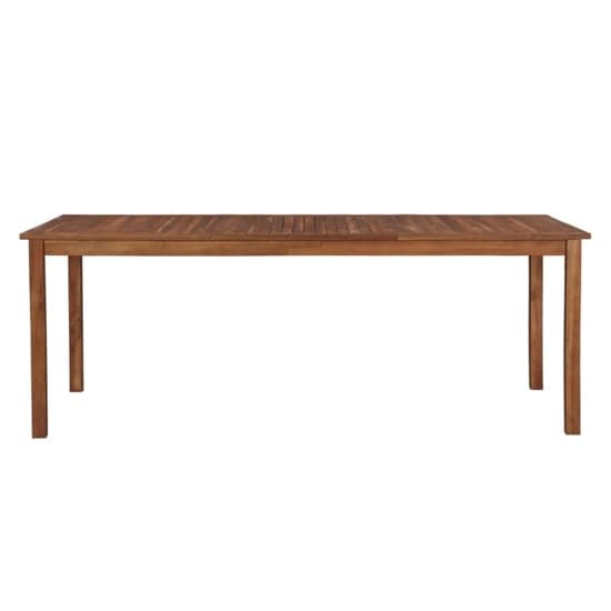 Dipta 200cm Wooden Garden Dining Table In Natural_2