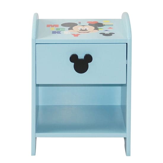 Disney Mickey Mouse Childrens Wooden Bedside Table In Blue_7