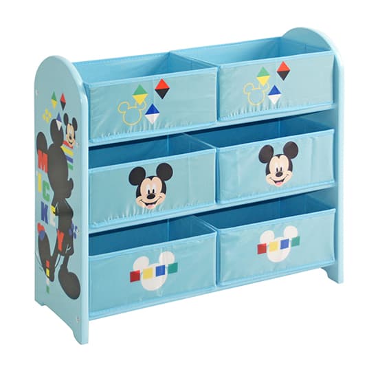 Disney Mickey Mouse Childrens Wooden Storage Cabinet In Blue_6