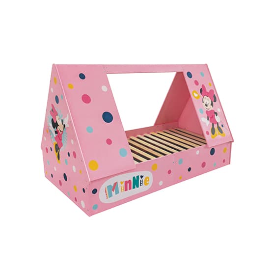 Disney Minnie Mouse Childrens Wooden Single Tent Bed In Pink_7