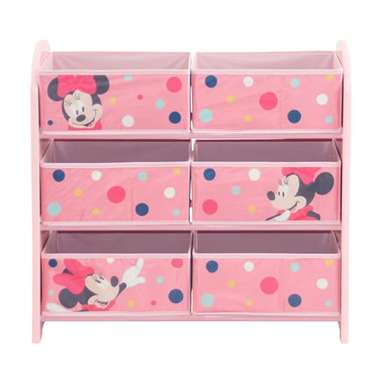 Disney Minnie Mouse Childrens Wooden Storage Cabinet In Pink_4