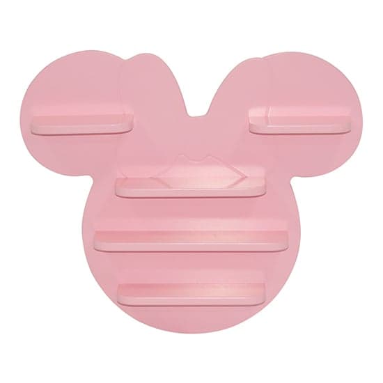 Disney Minnie Mouse Childrens Wooden Wall Shelf In Pink_3
