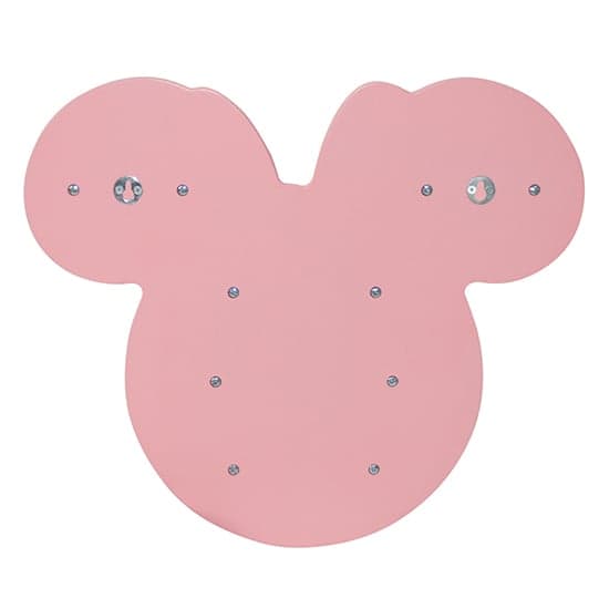 Disney Minnie Mouse Childrens Wooden Wall Shelf In Pink_4