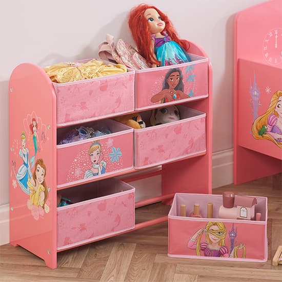 Disney Princess Childrens Wooden Storage Cabinet In Pink_2