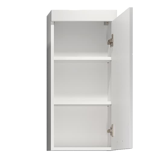 Disuq Large Wall High Gloss Bathroom Storage Cabinet In White_4