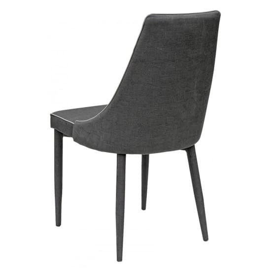Divina Black Fabric Upholstered Dining Chairs In Pair_3