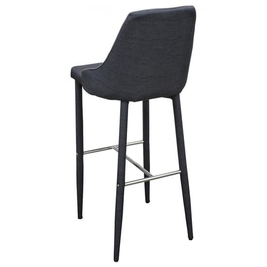 Divina Charcoal Fabric Upholstered Bar Stools In Pair_3