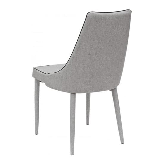 Divina Fabric Upholstered Dining Chair In Grey_2