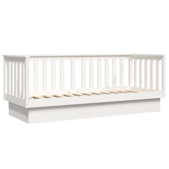 Diza Pinewood Single Day Bed In White_3