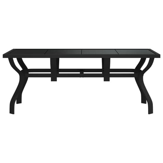 Dove Glass Top Garden Dining Table Large In Black_2