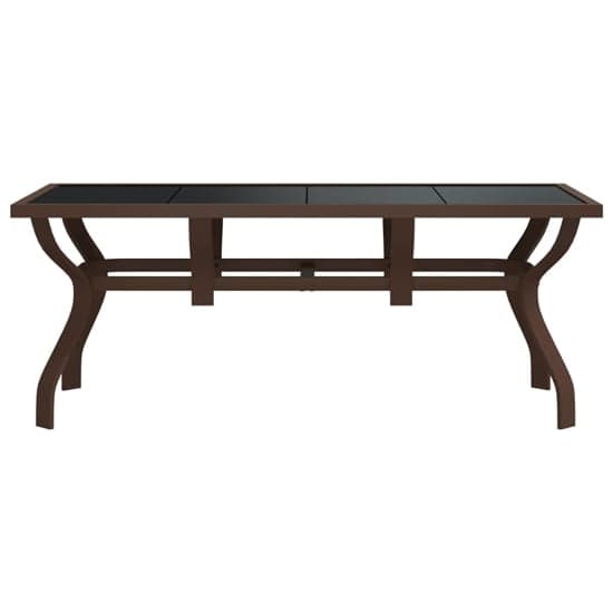 Dove Glass Top Garden Dining Table Large In Brown_2