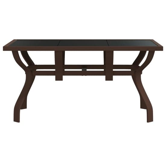 Dove Glass Top Garden Dining Table Small In Brown_2