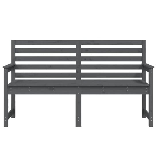 Dove Solid Wood Pine Garden Seating Bench Large In Grey_3