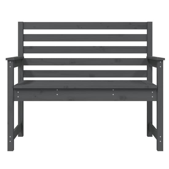 Dove Solid Wood Pine Garden Seating Bench Small In Grey_3