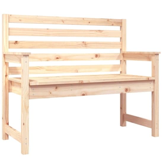 Dove Solid Wood Pine Garden Seating Bench Small In Natural_2