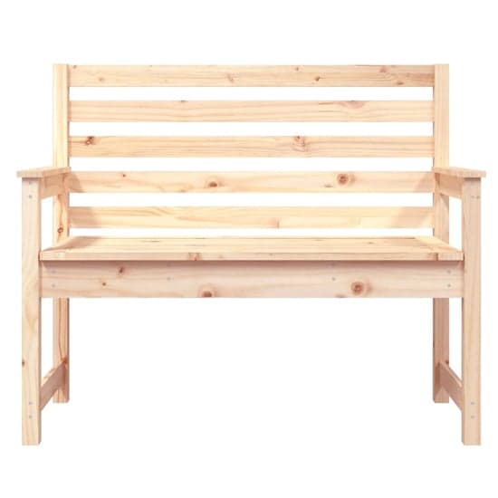 Dove Solid Wood Pine Garden Seating Bench Small In Natural_3